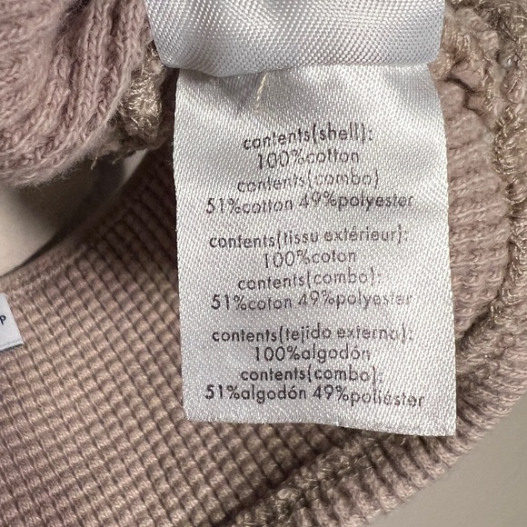 Onia By ANTHROPOLOGIE | Waffle Knit Bralette Bra Crop Women’s Taupe Tan Cream - Picture 15 of 16